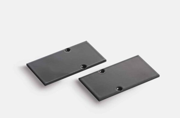 Minifile sistema - Coppia di testate di chiusura incasso rasato