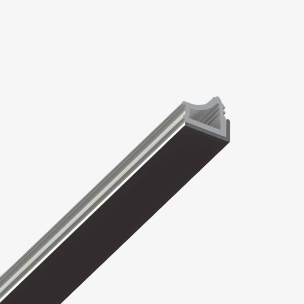 File Flex sistema - Profilo in silicone nero