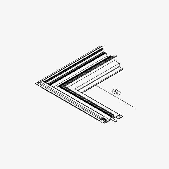 Guide sistema - telaio angolo esterno 138mm