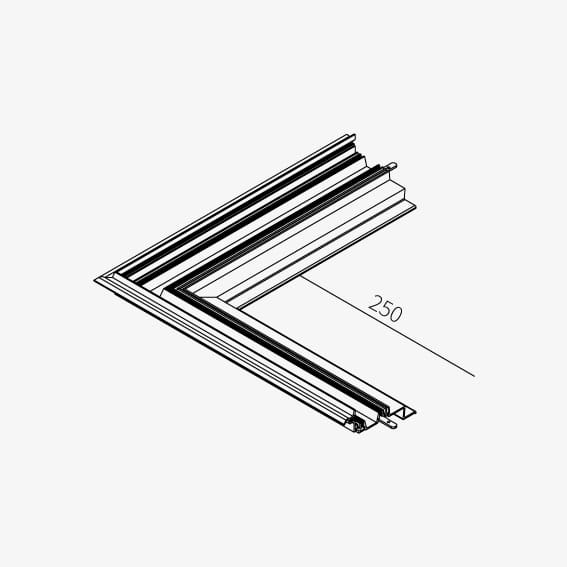 Guide sistema - telaio angolo esterno 68mm