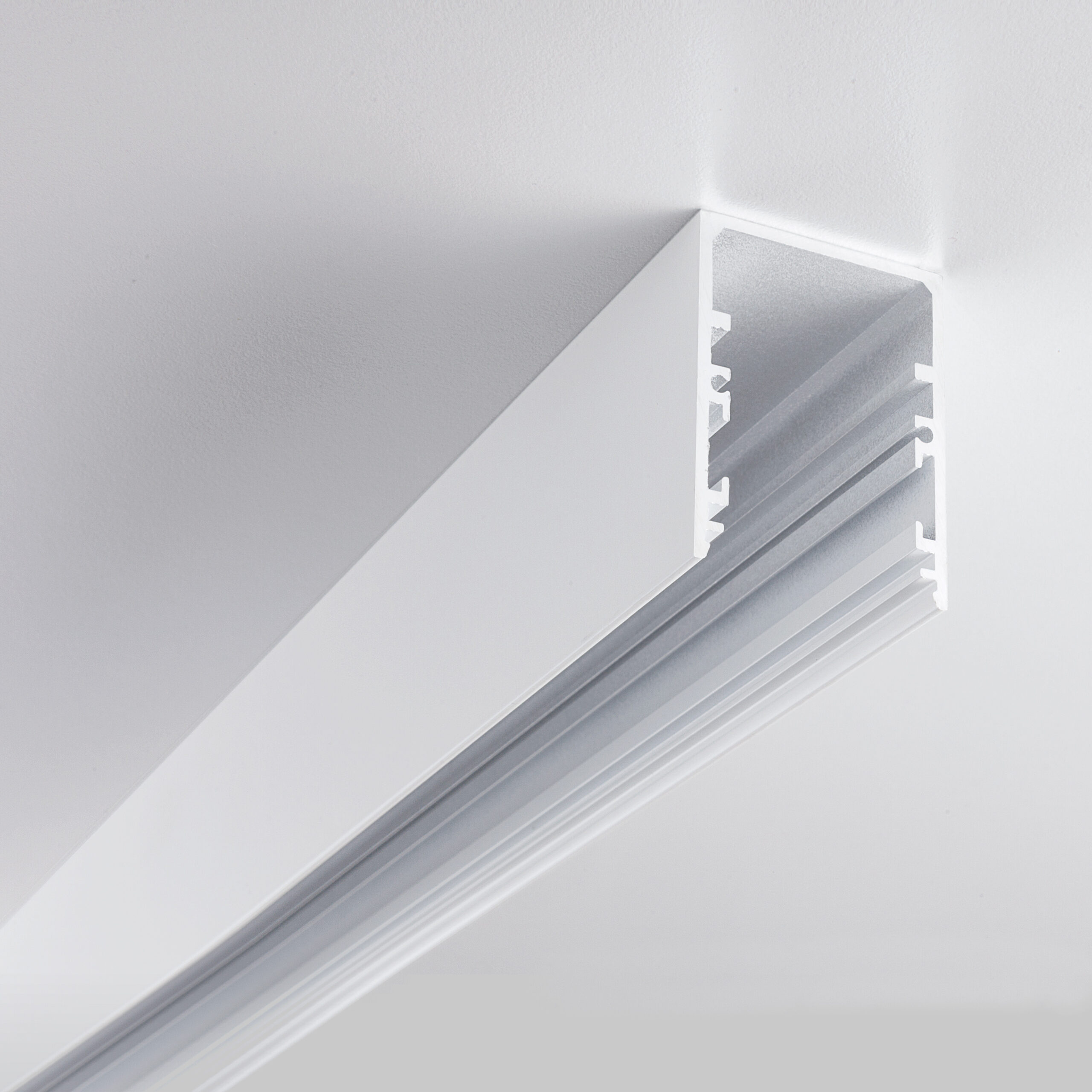 Minifile Openlight Sistema - Profilo vuoto soffitto/semi-incasso