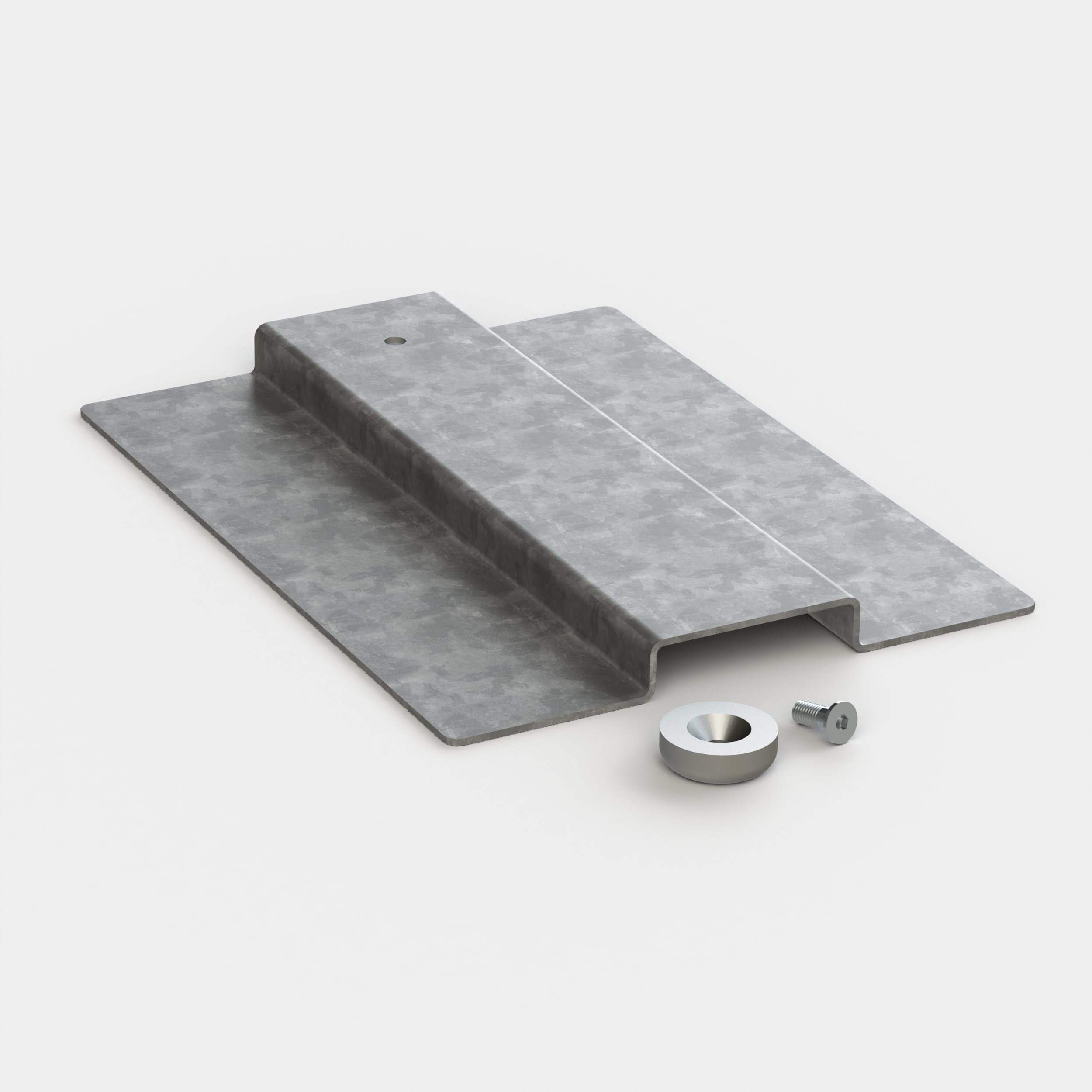 Microfile sistema - Staffa di fissaggio per profilo incasso rasato